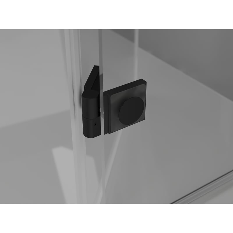 Mexen Lunar rechts öffnende Duschkabine 80 x 90 cm, transparent, schwarz - 834-080-090-70-00-P