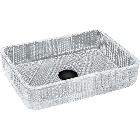 Mexen Akra Glaswaschbecken zur Aufsatzmontage 46 x 33 cm, transparent - 24024600