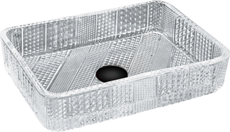 Mexen Akra Glas-Waschtischbecken 46 x 33 cm, transparent - 24024600