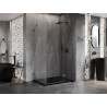 Mexen Lunar Duschkabine Anschlagtür rechts 70 x 90 cm, transparent, Gun Metal - 834-070-090-95-00-P