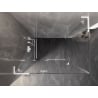 Mexen Lunar L Duschkabine schwenkbar links 70 x 80 cm, transparent, weiß - 834L-070-080-20-00-L