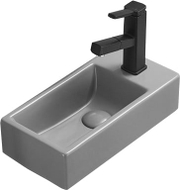 Mexen Inez Aufsatzwaschbecken links 40 x 20 cm, hellgrau matt - 21484061L