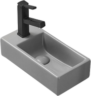 Mexen Inez Aufsatzwaschbecken rechts 40 x 20 cm, hellgrau matt - 21484061R