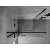Mexen Mist-H T Duschkabine Linksanschlag 110 x 95 cm, transparent, schwarz - 8A5T-110-095-70-00-L