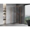 Mexen Mist-H T Duschkabine klappbar rechts 70 x 70 cm, transparent, gebürstetes Kupfer - 8A5T-070-070-65-00-P