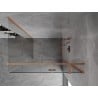 Mexen Mist-H T Duschkabine schwenkbar rechts 80 x 70 cm, transparent, gebürstetes Kupfer - 8A5T-080-070-65-00-P