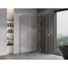 Mexen Mist-H T Duschkabine schwenkbar rechts 80 x 70 cm, transparent, gebürstetes Kupfer - 8A5T-080-070-65-00-P