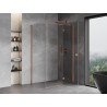 Mexen Mist-H T Duschkabine, rechts öffnend, 100 x 70 cm, transparent, gebürstetes Kupfer - 8A5T-100-070-65-00-P