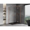 Mexen Mist-H T Duschkabine rechts öffnend 70 x 90 cm, transparent, gebürstetes Kupfer - 8A5T-070-090-65-00-P
