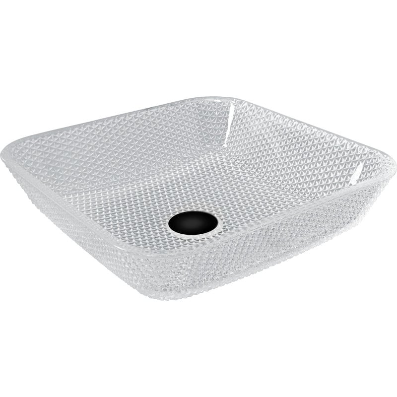 Mexen Mika Glas-Waschtischschale 40 x 40 cm, transparent - 24104000