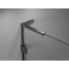 Mexen Lunar L Duschecke links öffnend 70 x 80 cm, transparent, gebürstetes Waffen-Grau - 834L-070-080-66-00-L