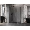 Mexen Lunar L Schwenkbare Duschkabine links 70 x 80 cm, transparent, Gun Metal - 834L-070-080-95-00-L