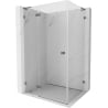 Mexen Lunar L linke pendeltür duschkabine 75 x 80 cm, transparent, gun metal - 834L-075-080-95-00-L