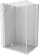 Mexen Lunar L Schwingduschtür links 75 x 80 cm, transparent, gebürstetes Nickel - 834L-075-080-97-00-L