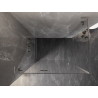 Mexen Lunar L linke, schwenkbare Duschkabine 85 x 90 cm, transparent, gebürsteter Nickel - 834L-085-090-97-00-L