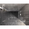 Mexen Lunar L Rechte, schwenkbare Duschkabine 85 x 90 cm, transparent, weiß - 834L-085-090-20-00-P