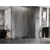 Mexen Lunar L rechte Duschkabine 75 x 80 cm, transparent, gold - 834L-075-080-50-00-P
