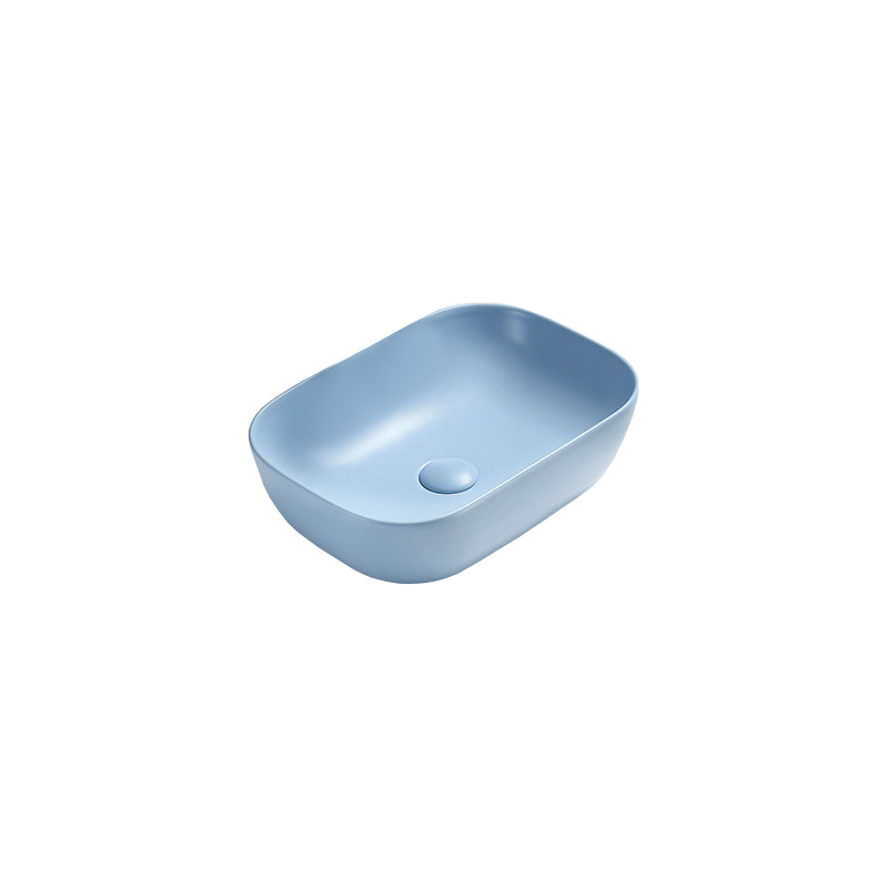 Mexen Rita Aufsatzwaschbecken 45 x 32 cm, blau matt - 21084549