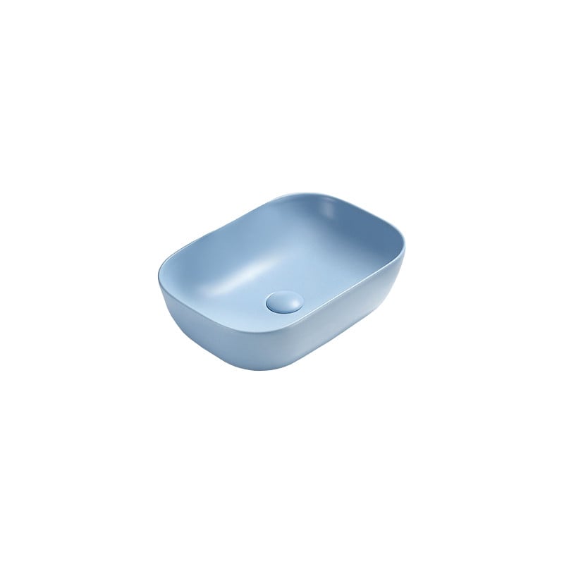 Mexen Rita Einbauwaschbecken 45 x 32 cm, blau matt - 21084549