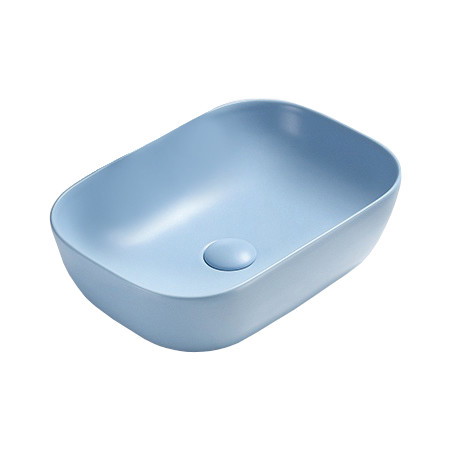 Mexen Rita 45 x 32 cm Aufsatzwaschbecken, mattes Blau - 21084549