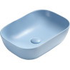 Mexen Rita Aufsatzwaschbecken 45 x 32 cm, blau matt - 21084549