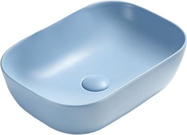 Mexen Rita Einbauwaschbecken 45 x 32 cm, blau matt - 21084549