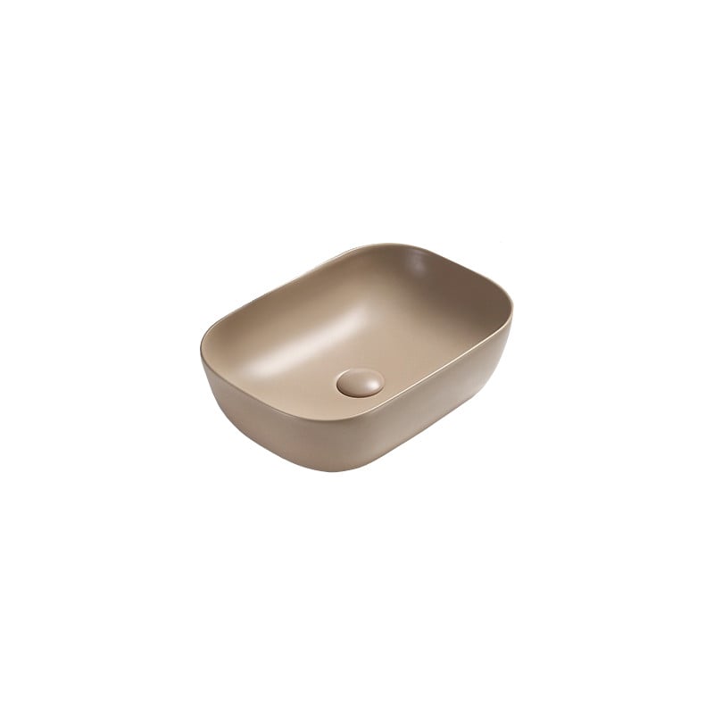 Mexen Rita Aufsatzwaschbecken 45 x 32 cm, Cappuccino matt - 21084564