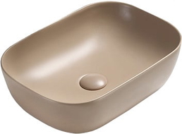 Mexen Rita Aufsatzwaschbecken 45 x 32 cm, Cappuccino matt - 21084564