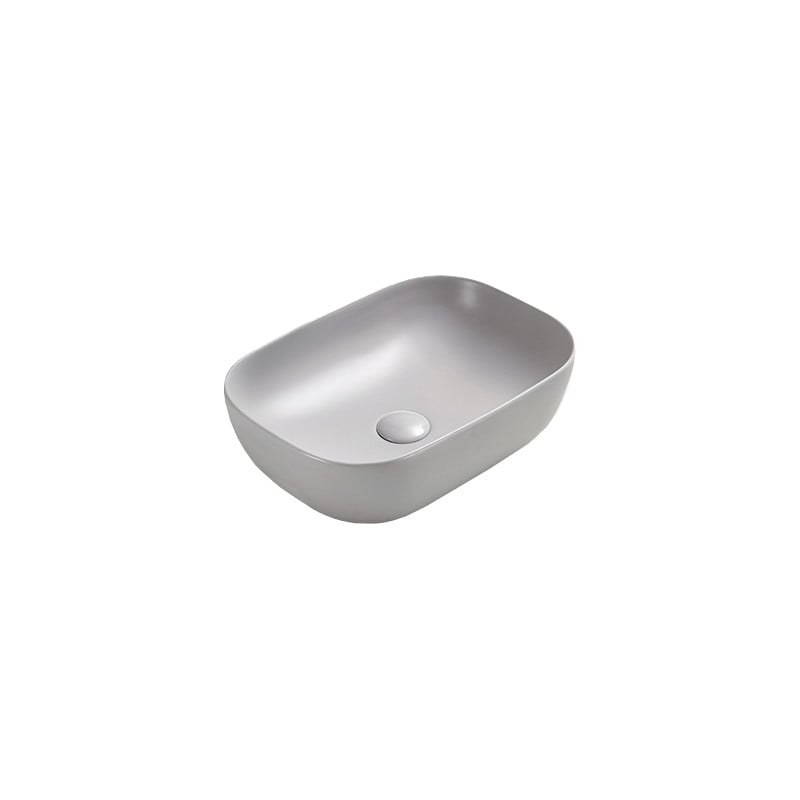 Mexen Rita Aufsatzwaschbecken 45 x 32 cm, mattes Grau - 21084567