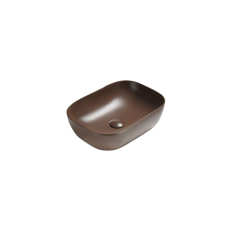 Mexen Rita Waschtischauflage 45 x 32 cm, braun matt - 21084568
