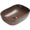 Mexen Rita Waschtischauflage 45 x 32 cm, braun matt - 21084568