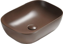 Mexen Rita Aufsatzwaschbecken 45 x 32 cm, braun matt - 21084568