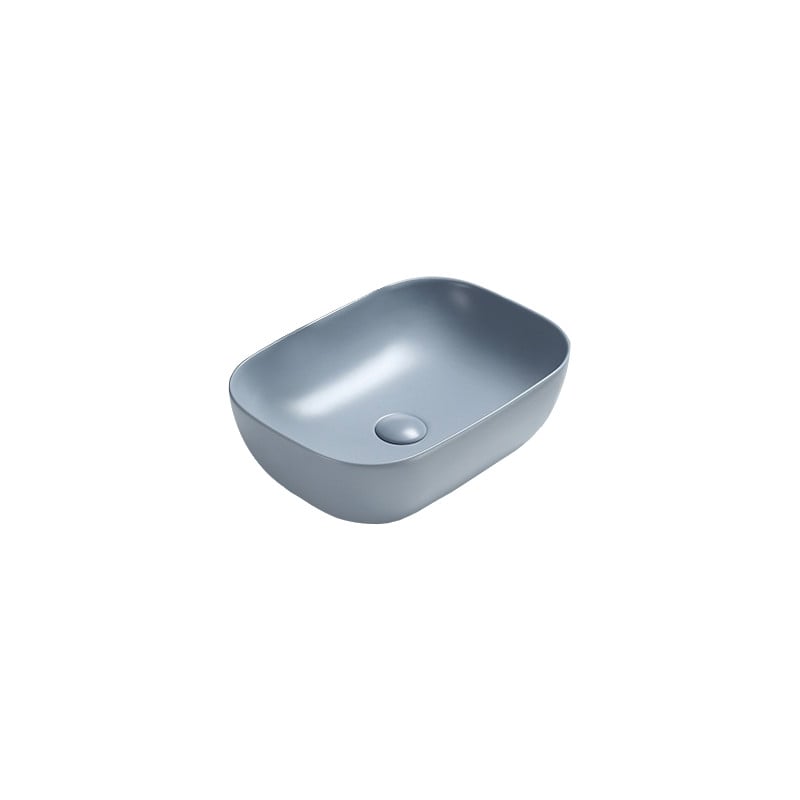 Mexen Rita Aufsatzwaschbecken 45 x 32 cm, grau-blau matt - 21084569