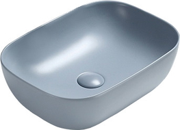 Mexen Rita Aufsatzwaschbecken 45 x 32 cm, grau-blau matt - 21084569