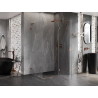 Mexen Lunar L Duschkabine, rechts angeschlagen, 85 x 90 cm, transparent, Roségold - 834L-085-090-60-00-P