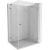 Mexen Lunar L duschkabine rechts angeschlagen 70 x 80 cm, transparent, gebürstetes kupfer - 834L-070-080-65-00-P