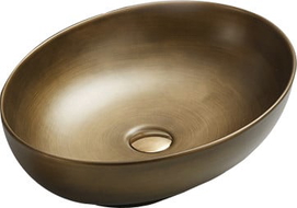 Mexen Iko Aufsatzwaschbecken 52 x 39 cm, Altmessing - 22245253