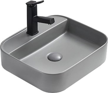 Mexen Sofia Aufsatzwaschbecken 50 x 40 cm, hellgrau matt - 22155061