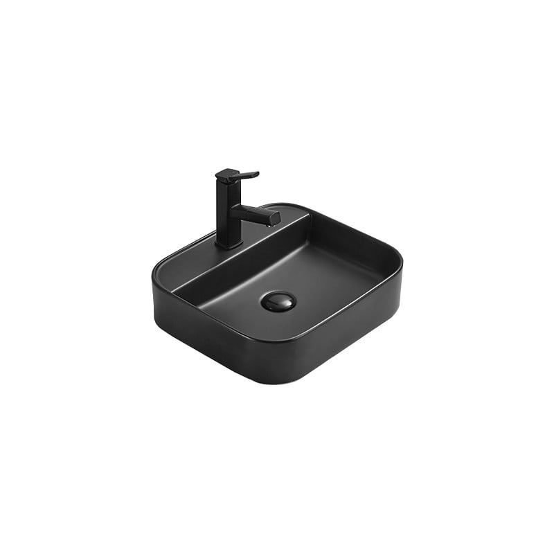 Mexen Sofia Aufsatzwaschbecken 45 x 40 cm, schwarz matt - 22154585