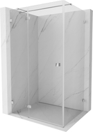 Mexen Lunar T Duschkabine schwenkbar links 85 x 80 cm, transparent, Chrom - 834T-085-080-01-00-L