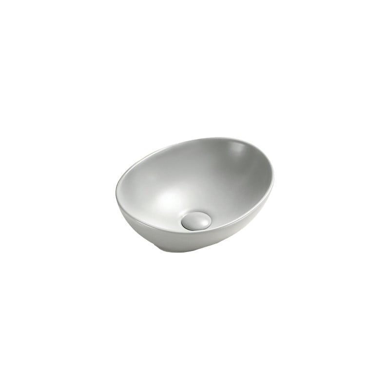 Mexen Elza Aufsatzwaschbecken 40 x 33 cm, Platin Matt - 21014063