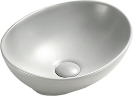 Mexen Elza Aufsatzwaschbecken 40 x 33 cm, Platin Matt - 21014063