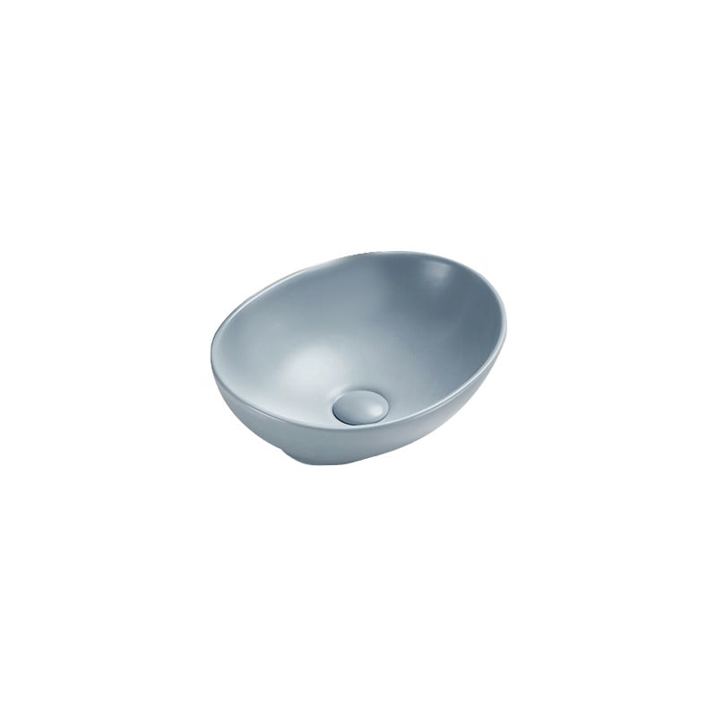 Mexen Elza Aufsatzwaschbecken 40 x 33 cm, grau-blau matt - 21014069