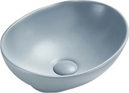 Mexen Elza Aufsatzwaschbecken 40 x 33 cm, grau-blau matt - 21014069