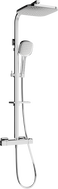 Mexen CQ33 Duschset zur Wandmontage mit Regenduschkopf und Thermostatarmatur, Chrom - 772503395-00