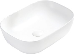 Mexen Rita Aufsatzwaschbecken 45 x 32 cm, weiß matt - 21084501