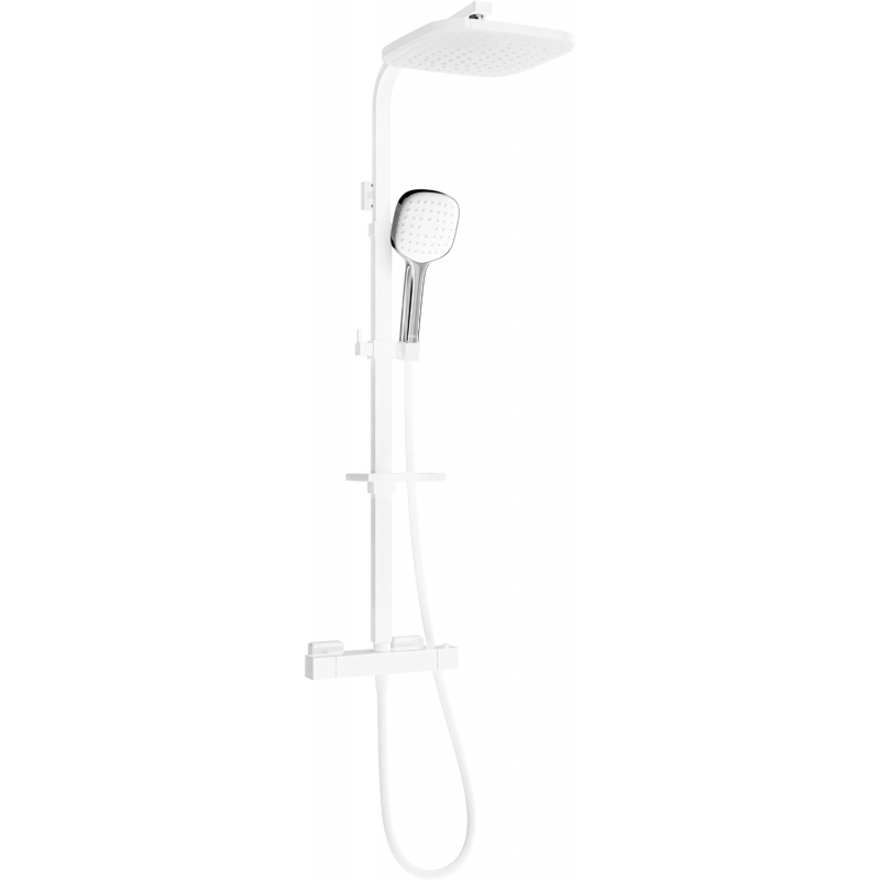Mexen CQ33 Überputz-Duschset mit Regendusche und Thermostatarmatur, weiß/chrom - 772503395-21