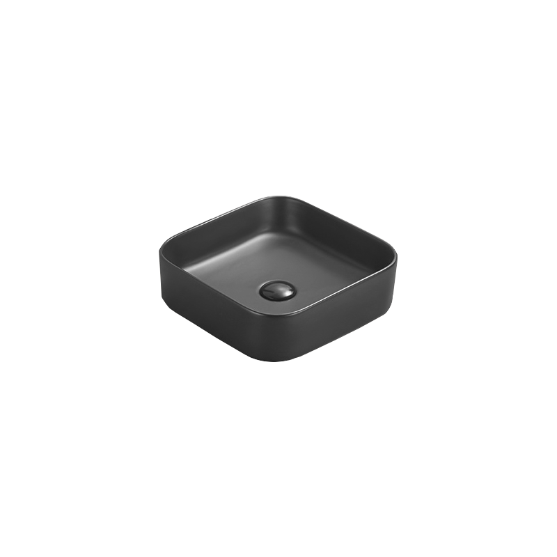 Mexen Vena Aufsatzwaschbecken 37 x 37 cm, schwarzmatt - 22193785