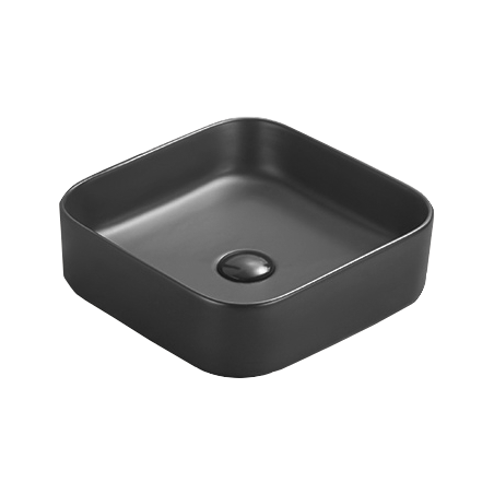 Mexen Vena Aufsatzwaschbecken 37 x 37 cm, schwarzmatt - 22193785