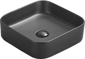 Mexen Vena Aufsatzwaschbecken 37 x 37 cm, schwarzmatt - 22193785